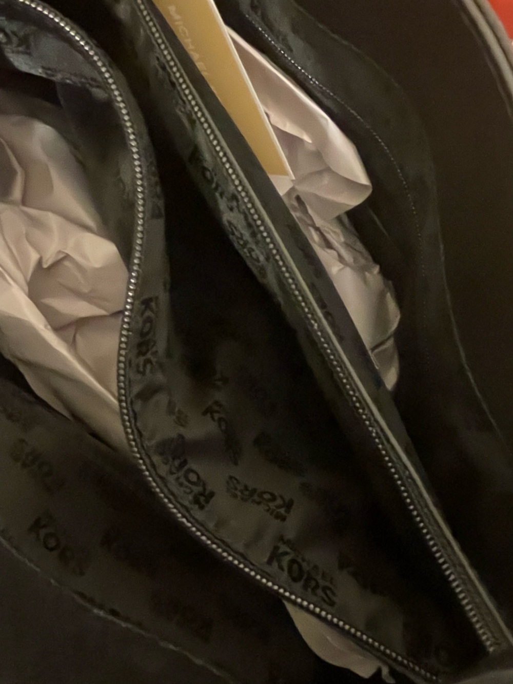 Michael Kors Black Structured Tote Bag with Front Pocket - Picture 4 of 7